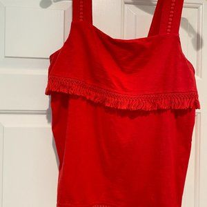 J Crew reddish/orange top